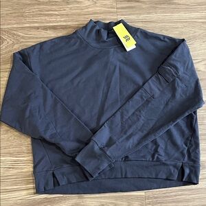 All In Motion Navy Mock Neck Sweater Women’s XL NWT
